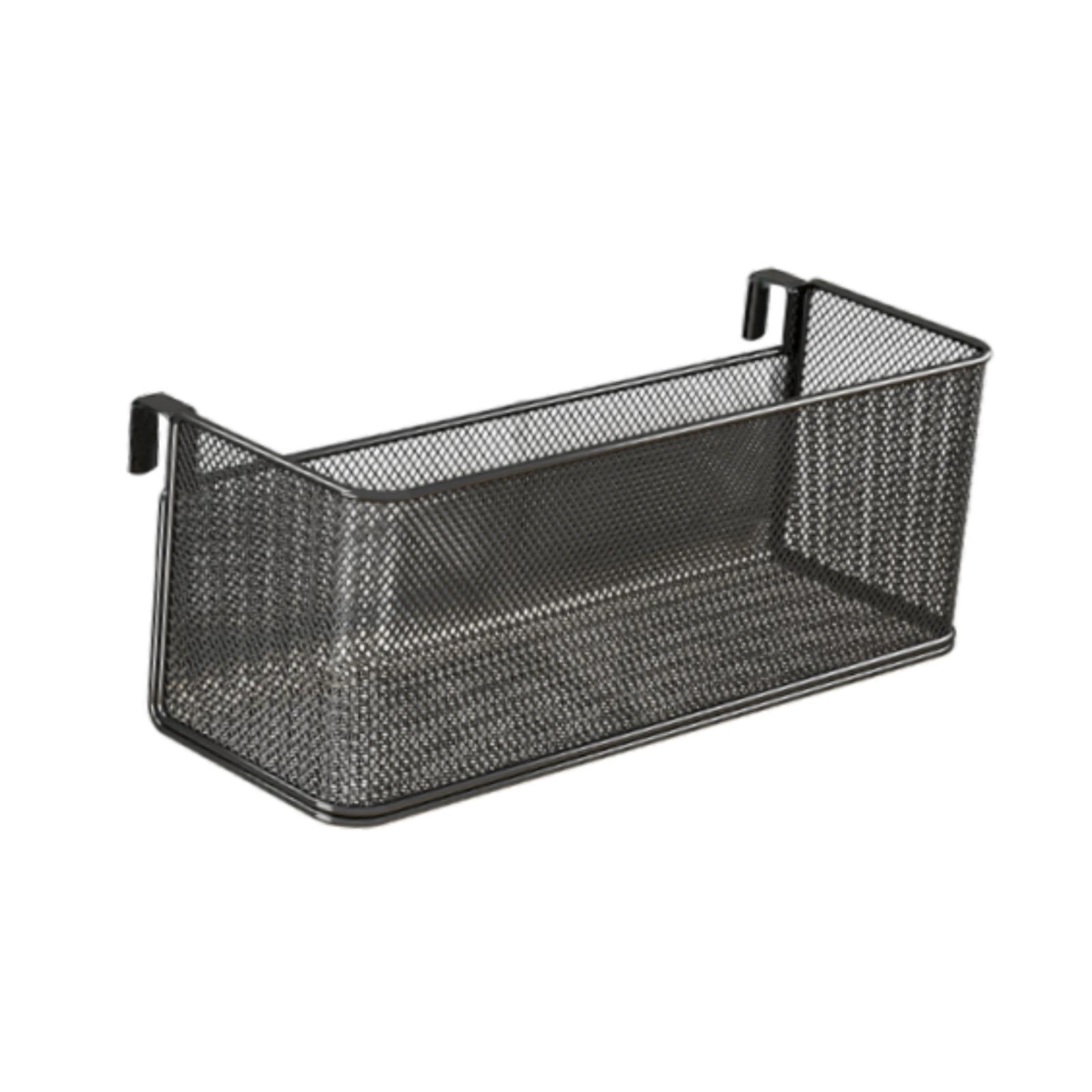 Hängekorb, Obst Aufbewahrungskörbe, hängende Obstkörbe, selbstklebend, hängende Lagerung Organisator, Metallgitter Körbe abnehmbar für Küche Bad Schränke, 38 x 18 x 12.5 cm
