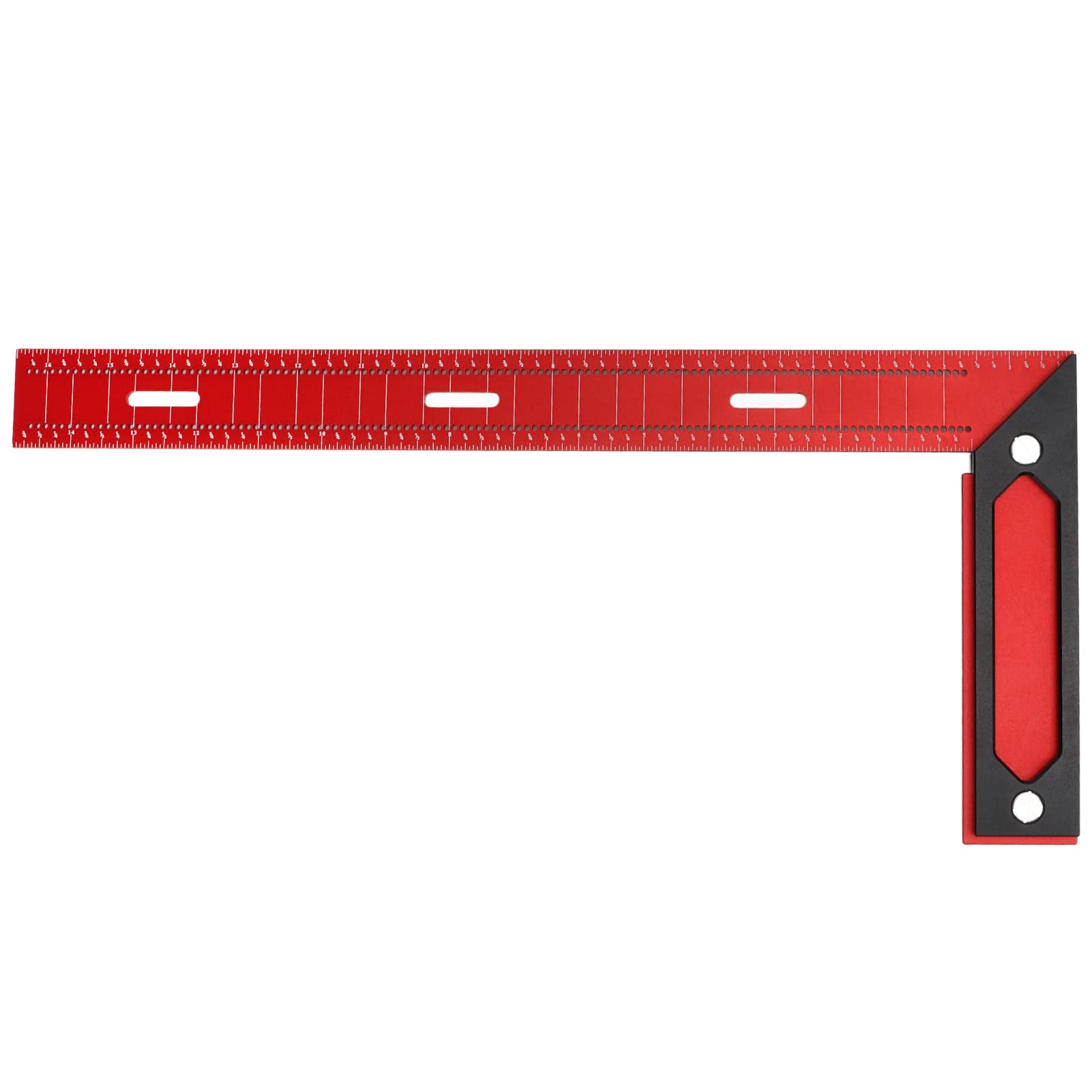 Lineal, Holzbearbeitungslineal vom Typ L, Markierungsmesswerkzeug aus Aluminiumlegierung, rechtwinkliges Lochlineal