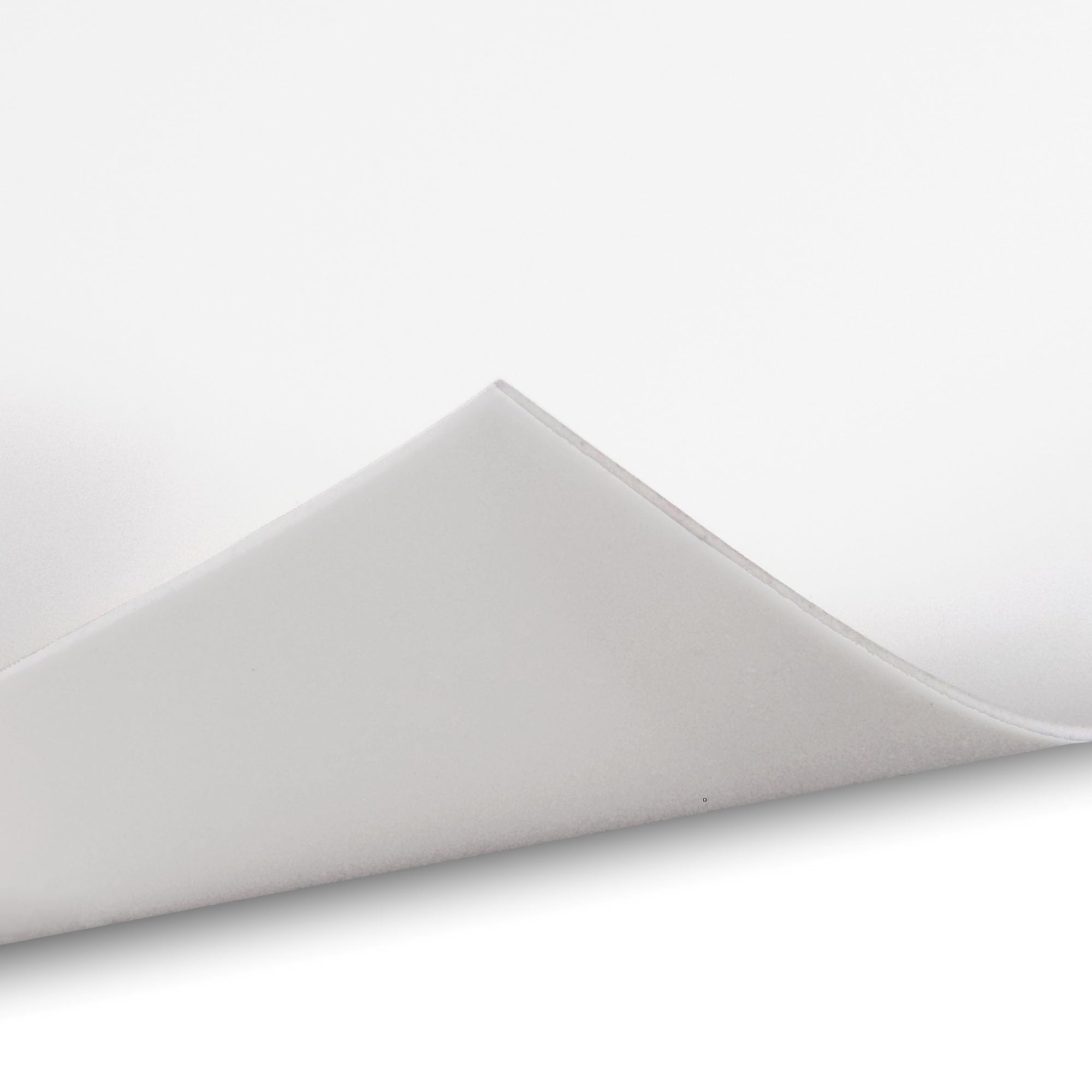 Exactly Rubber - White Silicone Sheet, 60A Durometer Silicone Mat, Food-Grade Rubber Mat with -80 to 450°F Temperature Resistance, 400% Elongation, Silicone Placemat Made in The USA, 1/32 x 12” x 36”