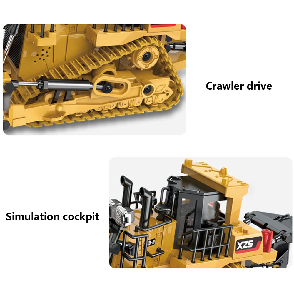 Electric RC Bulldozer,1/24 Remote Control Excavator,Crawler