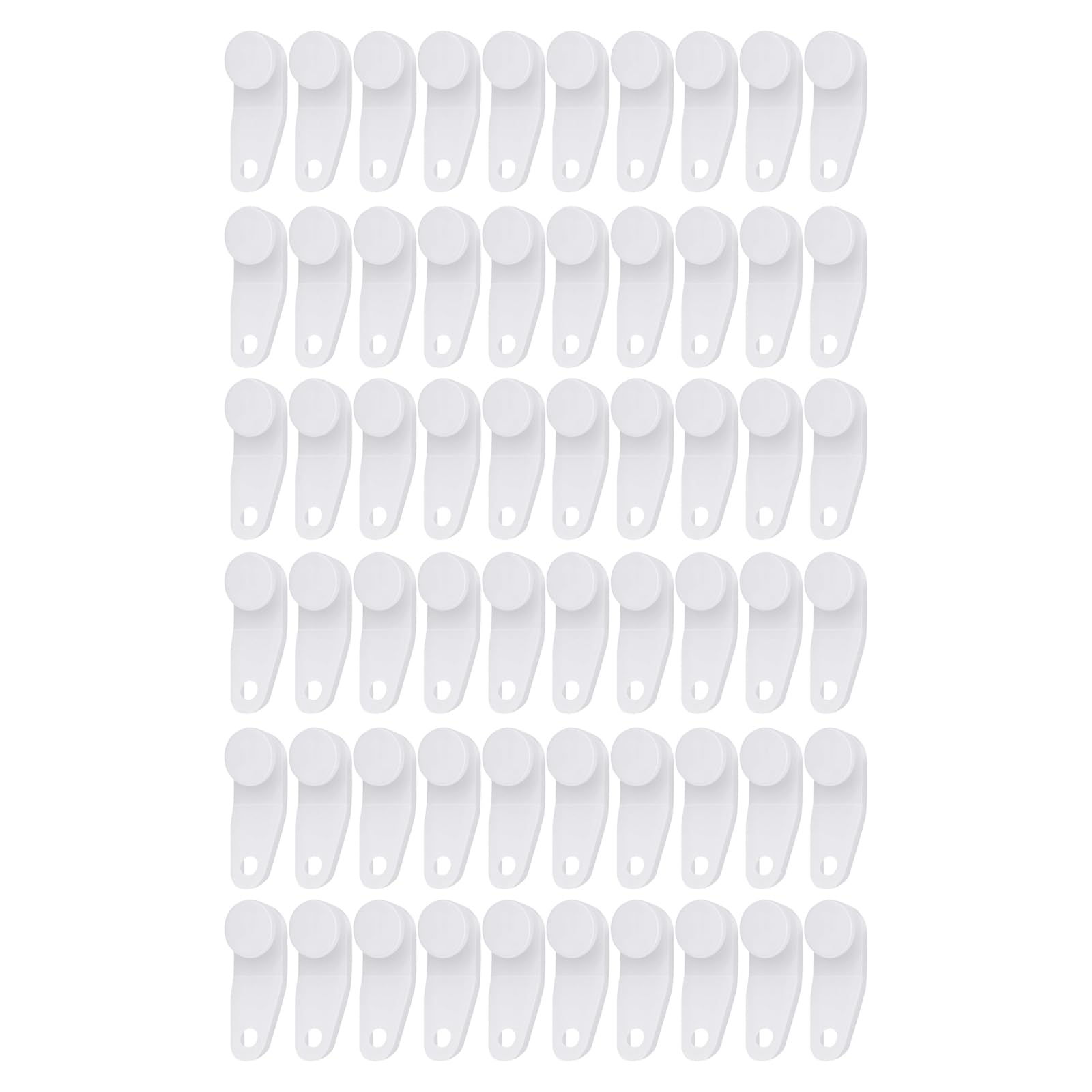 Tsophreniq 30 / 60Pcs Traverses Rod Slides Curtain Track Hooks for Window Curtains Drapery Hooks Replacement Accessories Noiseless Curtain