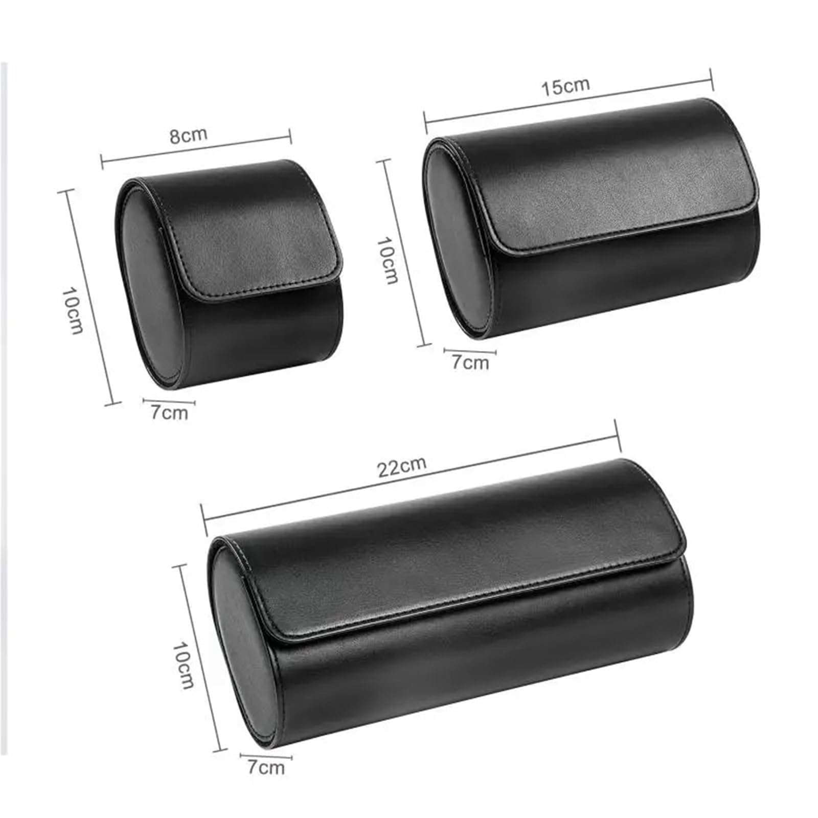 Estuche De Viaje Con Rollo De Reloj De 2 Piezas Con 1/2/3 Ranuras