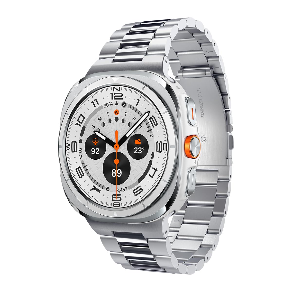 Spigen Modern Fit 316L Designed For Samsung Galaxy Watch Ultra Band 47mm (2024) - Silver-picture-16