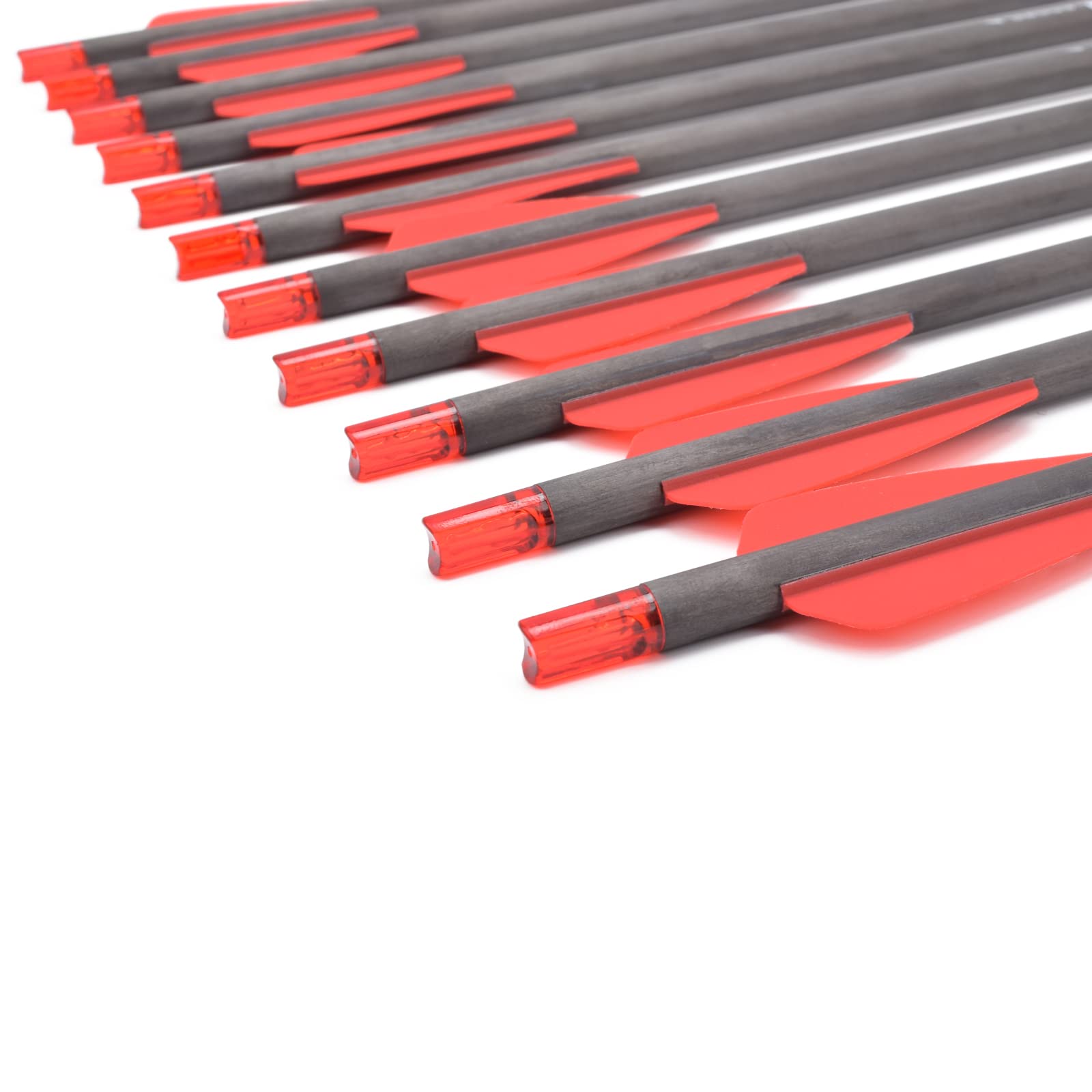 NIKA ARCHERY Lot de 12 boulons d'arbalète en carbone de 38,1 cm - Convient pour la chasse à l'arc EK Cobra RX - Pour la chasse à l'arc en plein air
