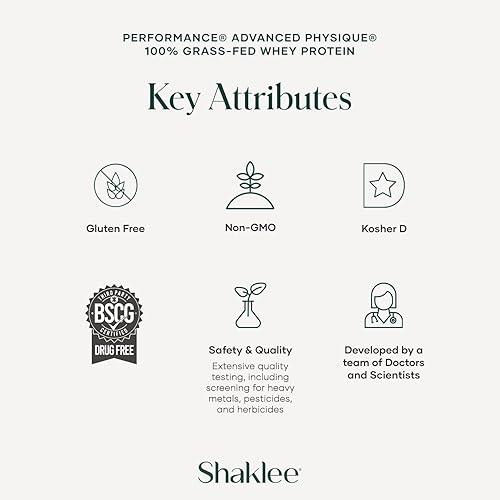 Miniatura 5 de Shaklee - Performance Advanced Physique 100% proteína de suero alimentada con pasto fórmula de absorción rápida - 0.71 oz de proteína 110 calorías -