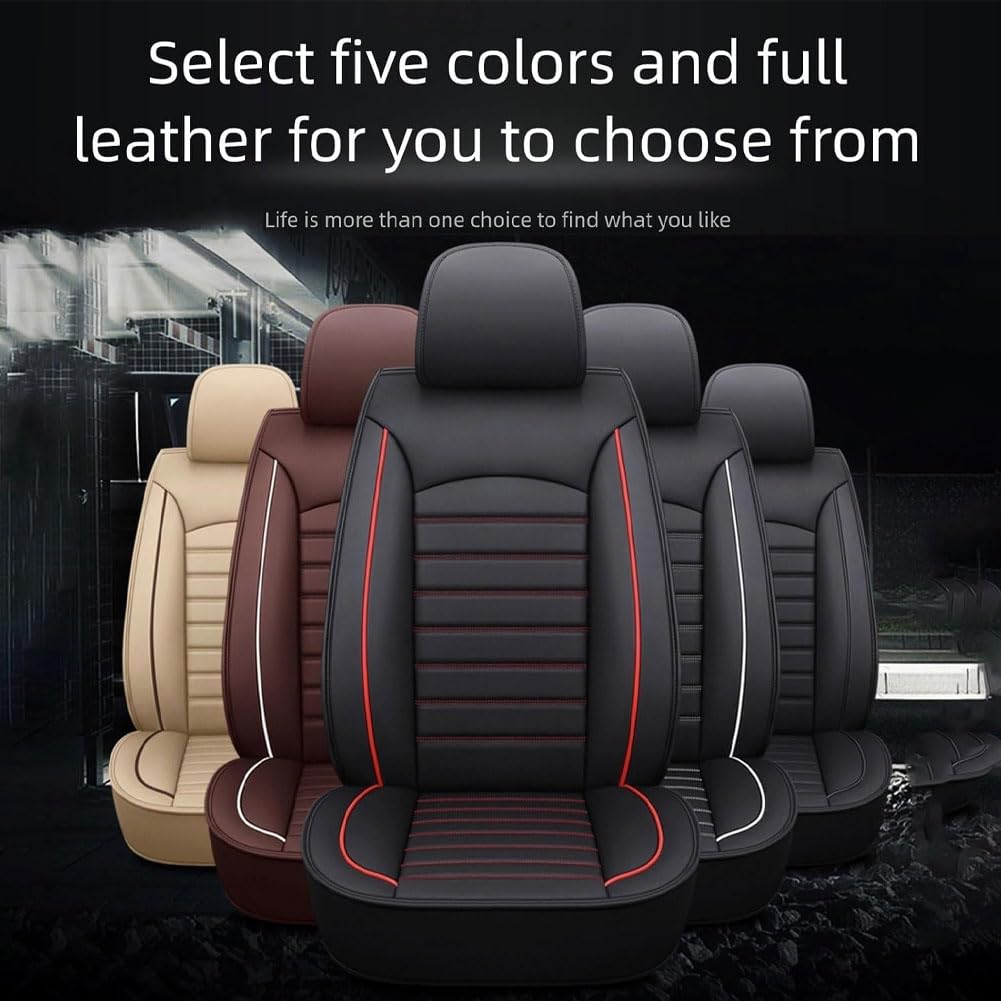 2 Housses de Siège Avant Voiture pour Dacia Dokker 2012-2021, Cuir PU Housse Siege Imperméable Coussin Couvre Protection Sièges Accessoires,A/Black