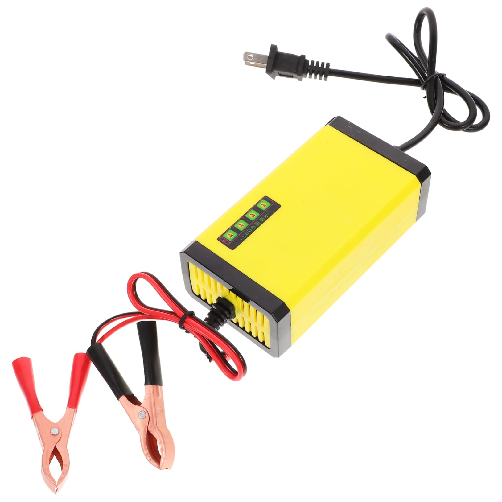 SOESFOUFU 12V Motorcycle Battery Charger with Power Display Portable Automotive Battery Maintainer for Easy Plug and Play Operation Compatible with Various Motorcycles