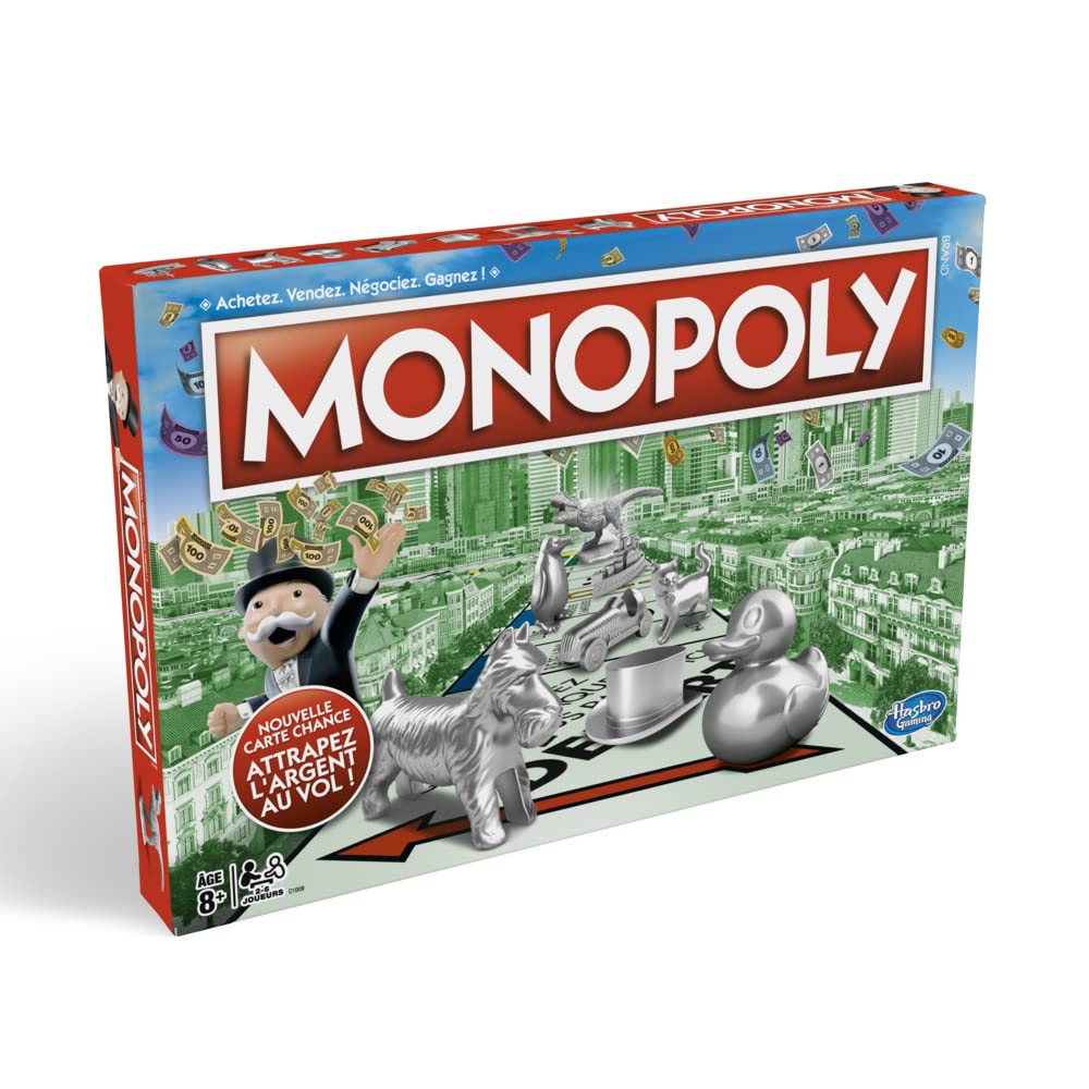 Monopoly, Gioco per Famiglia e Bambini, da 2 a 6 Giocatori, a partire da 8 anni, include carte scelte dal pubblico multicolore