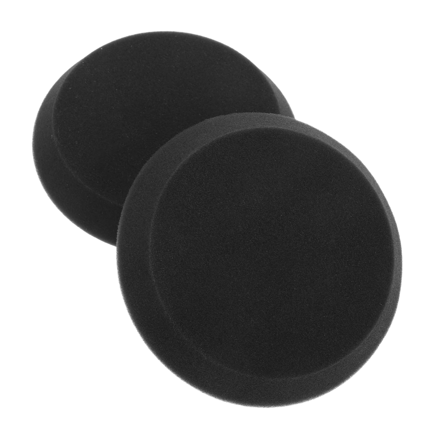 POPETPOP Cotton Round Sponge for Waxing Compact Sponge Holder Car Boat Paint Buffing Pads