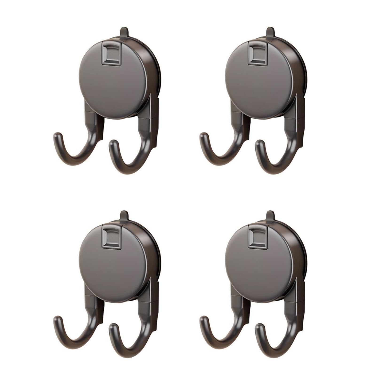Tsophreniq Multipurpose Suction Hooks for Towel Kitchenwares Storage 2 Prong Designs Hanger ABS Bathroom Accessories Adhesive Wall Hooks