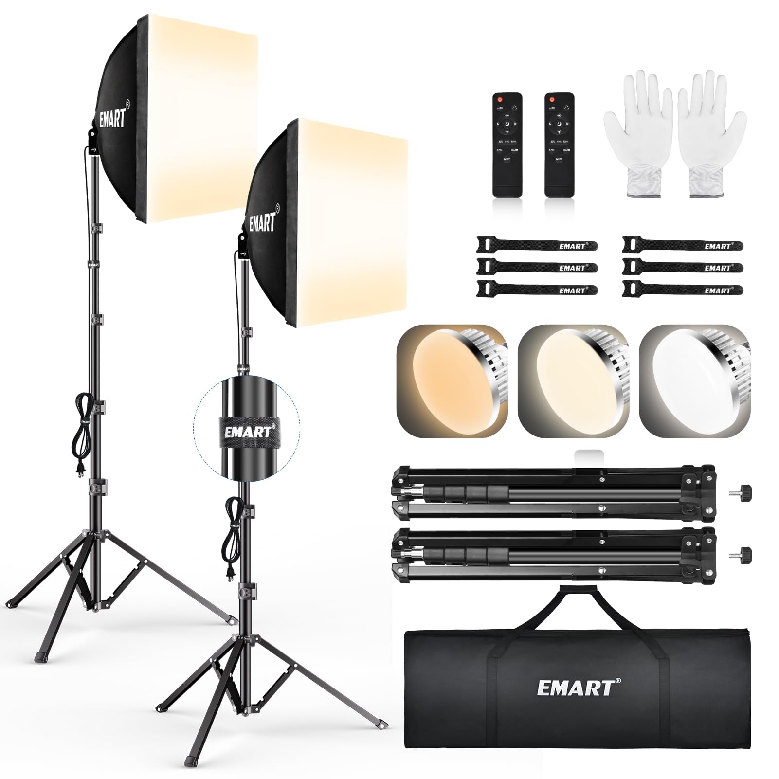 EMART Softbox Lighting Kit 85W