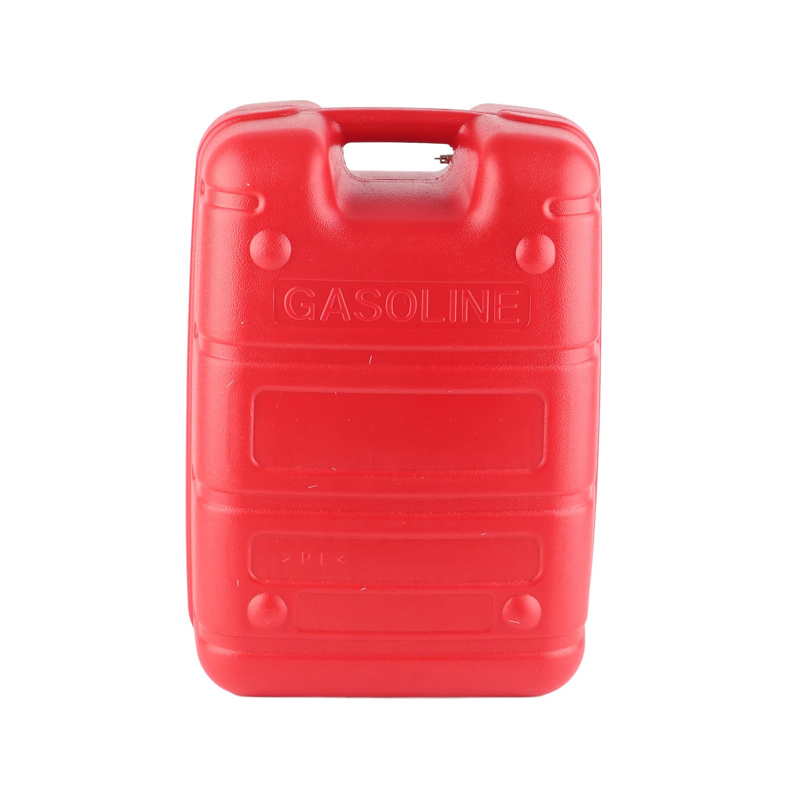 Serbatoio Carburante Marino Portatile in Plastica 24L Rosso per Fuoribordo con Design di Scarico e Filtro