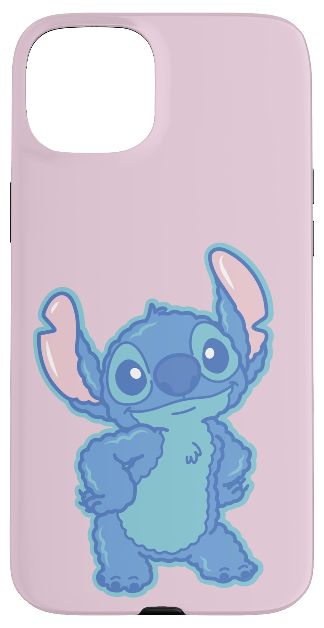Disney Lilo & Stitch Fluffy Cute Pose Stitch Case for iPhone 15 Plus