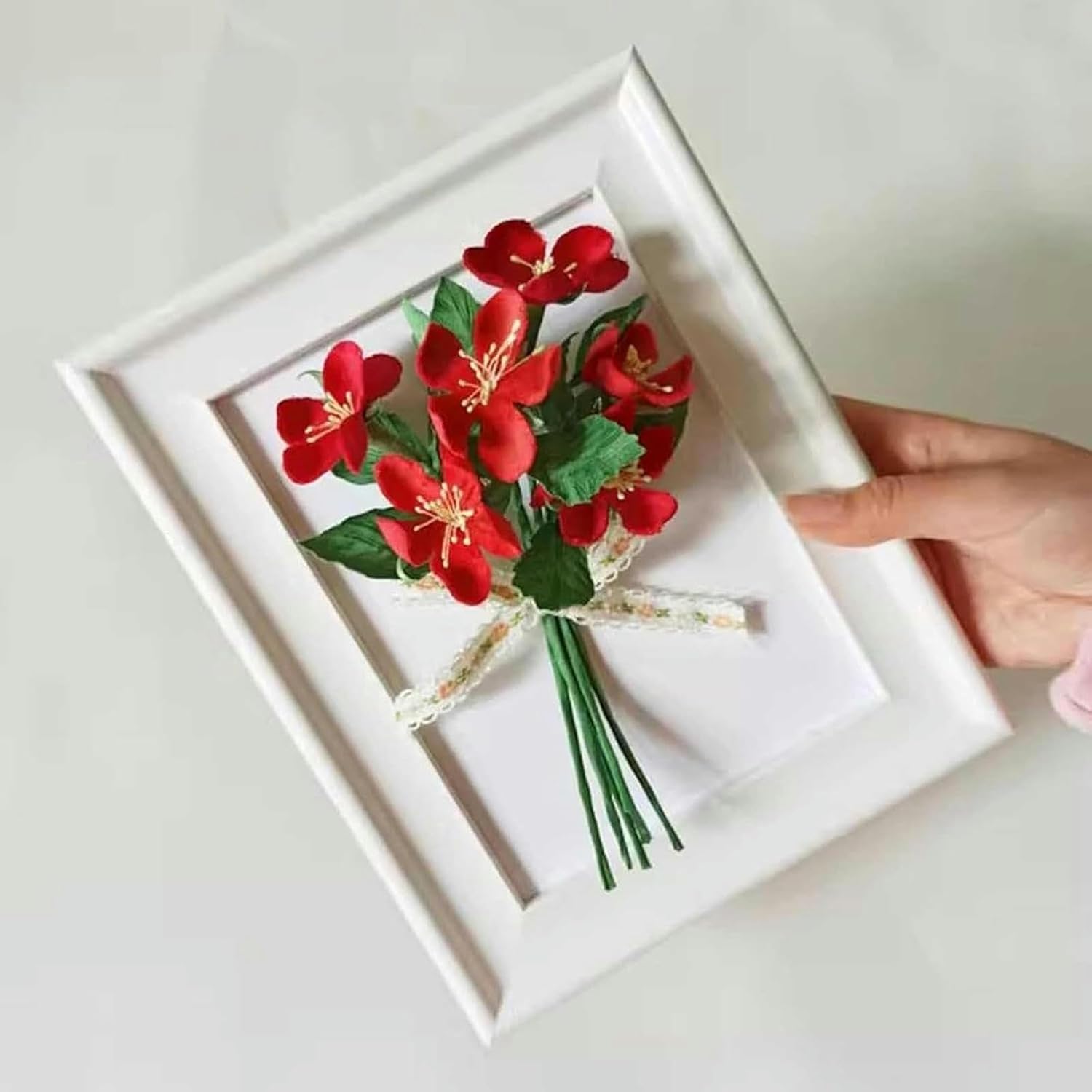 Electric Fabric Flower Maker, with 18 Ironing Heads Artificial Flower Ironing Machine, Heated Handle - DIY Cloth Fabric Flower Making Tools