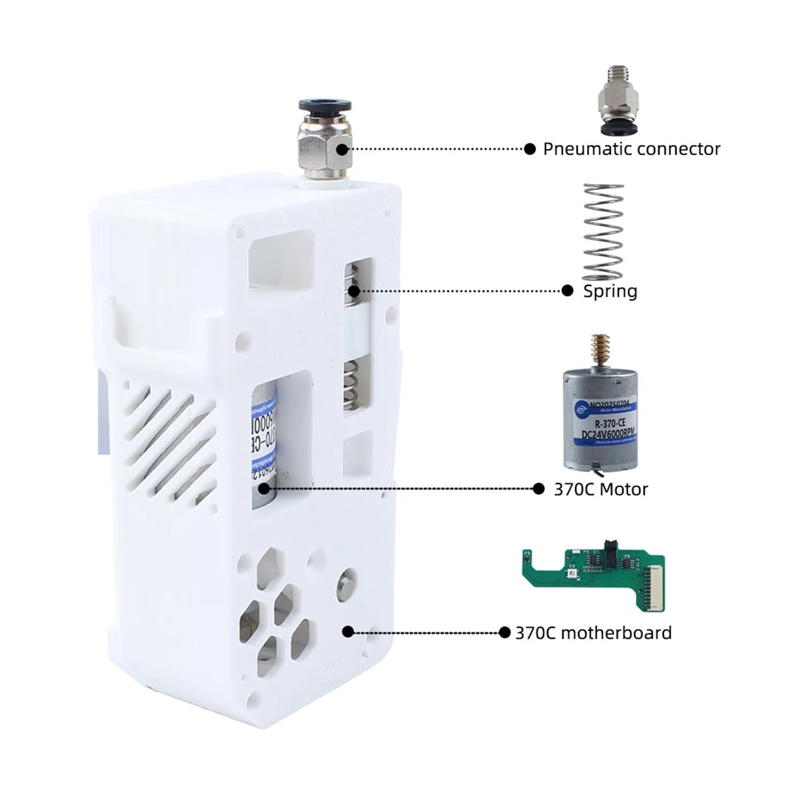 Kit di sostituzione BMCU 370C, compatibile con Bambu Lab | Compatibile con AMS/MMU, design open source, facile da installare e durevole
