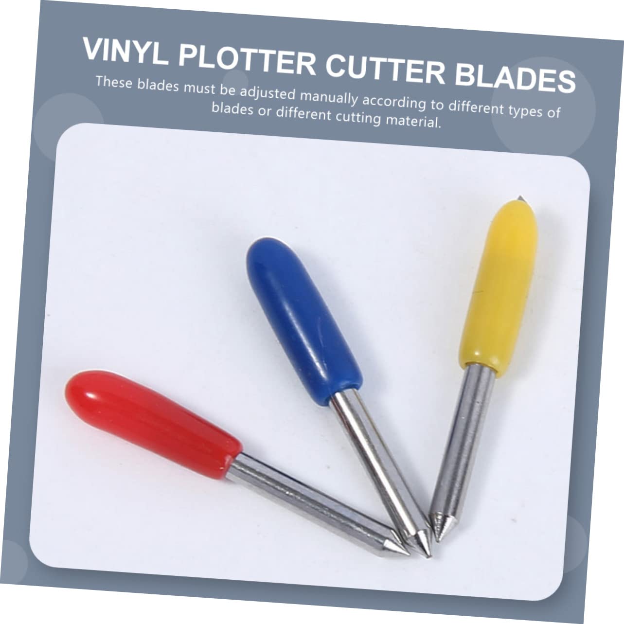 COHEALI 250stücke Klingen Für Vinyl Cutter Schneidklingen Aus Wolframstahl Für Präzise Schnitte Und Schriftzüge Langlebig Und Verschleißfest Für Verschiedene Materialien