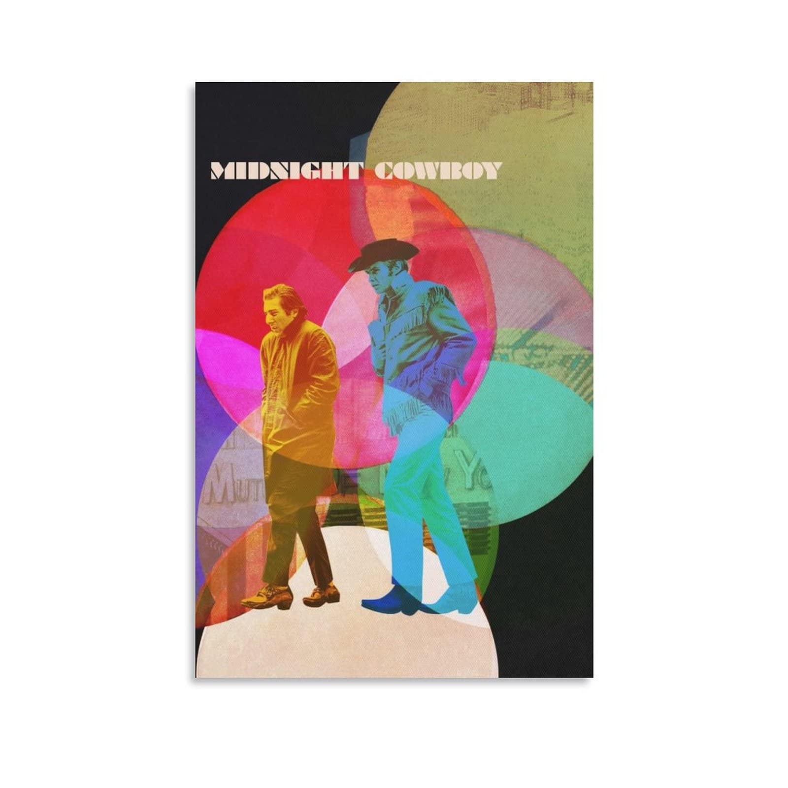 GUANGYING Films About Homelessness Midnight Cowboy Poster Picture Print Canvas Poster Wall Paint Art Posters Decor Modern Home Artworks Gift Idea 08x12inch(20x30cm)