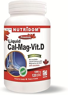 Nutridom Calcium Magnesium Vitamin D3 - Cal-Mag Supplement with Vitamin D - Promotes Healthy Bones and Teeth - Softgels, Non-GMO, Gluten-Free, Soy and Dairy Free (120 Count)