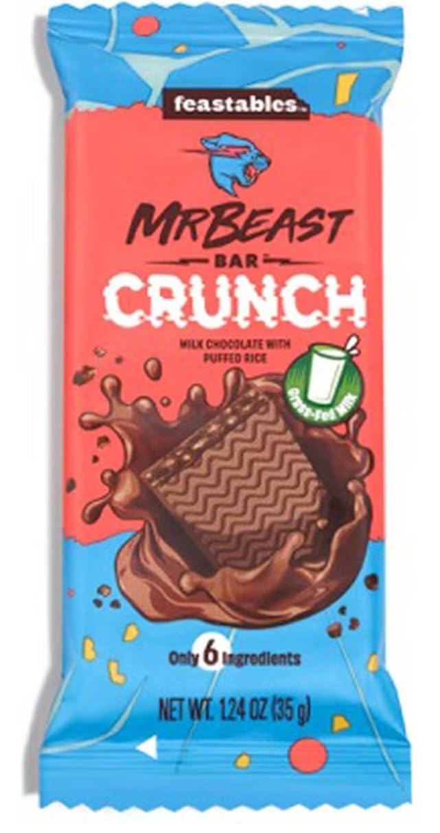 Mr. Beast Feastable Crunch Puffed Rice Coated In a Creme Milk Chocolate Like Delicious Bar Love To Share 35 gm (USA) (B0CNNGMCRY) Amazon Price History, Amazon Price Tracker