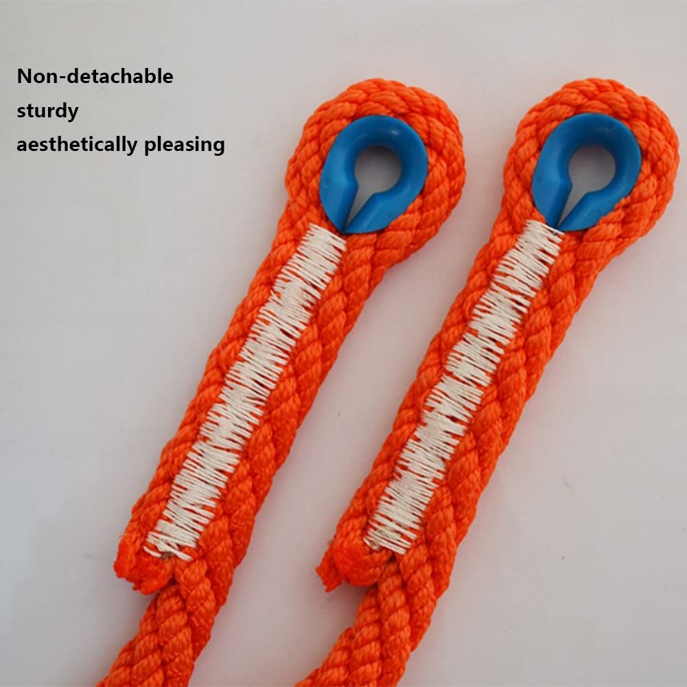 Corde Statique Escalade 100m – 12mm Orange Réfléchissante, UIAA, CE, 30 KN – Avec 2 Mousquetons Acier Et Sac – Pour Sauvetage, Travaux Hauteur