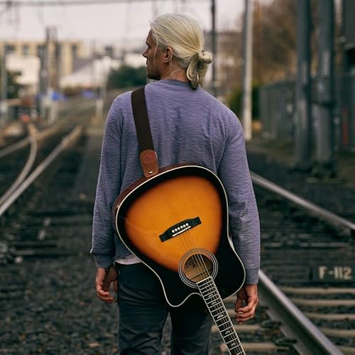 Winzz Af168C Full Size Spruce Acoustic Acustica Guitar Cutaway For Adult Beginners Students With Advanced Kit Right Handed, 41 Inches, Sunburst #TOP6