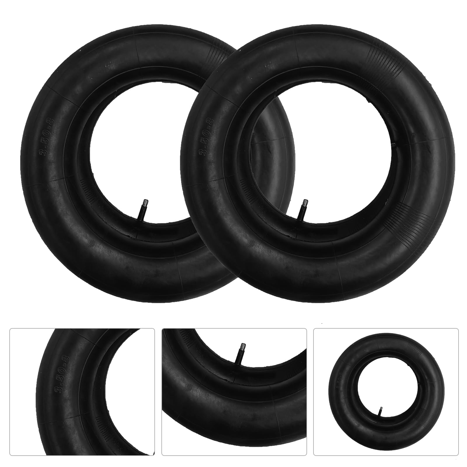 3.50-8 Cámaras De Aire, 2 Pcs 4.00-8 Tubos Internos De Reemplazo, Tubos Internos, Mangueras Pequeñas para Rueda De Carretilla, Cámaras Rueda Carretilla con Válvula