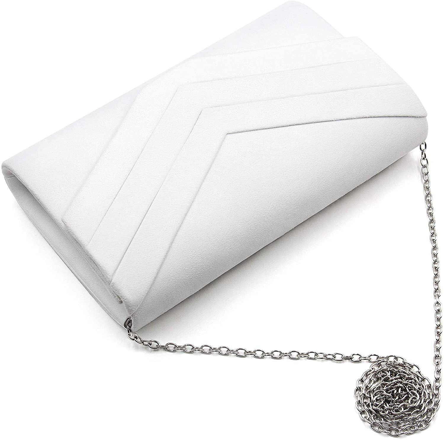 Femme Pochette En Daim Enveloppe Pochette Classique Sac De Soirée