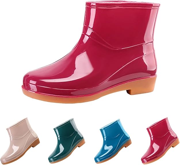 Ensemble De Bottes D'automne En Caoutchouc. Modèles Multicolores Pour Temps Pluie 689894 89