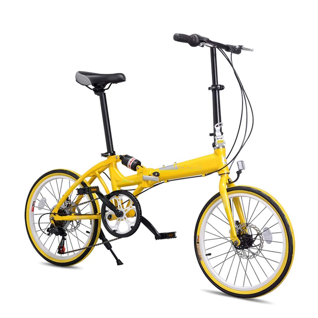 TYXTYX 20 Zoll Faltrad Folding Bike 6 Gang Klapp Fahrrad City Klapprad, Outdoor Bike,kleines tragbares City-Falt-Mini-Kompaktfahrrad,Männer und Frauen Sport & Freizeit