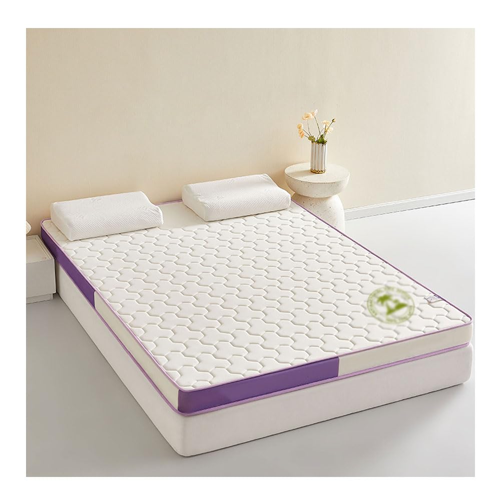 Ghygetrich Mattress Topper, Single Mattress Double Mattresses Double Mattress Topper Memory Foam Mattress Topper Purple 180x200cm