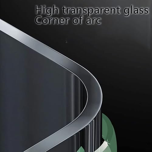 Miniatura 4 de SANOSY Tanque de peces de vidrio de 2.3 galones, kit de inicio de acuario pequeño Betta Fish Tank Desktop Mini pecera para camarones pequeños con