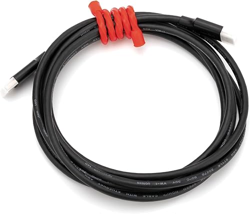 Miniatura 4 de Gesipor 5 bridas de silicona de 24 pulgadas de diámetro de 0.256 in, bridas de goma reutilizables con núcleo de acero, bridas flexibles para agrupar