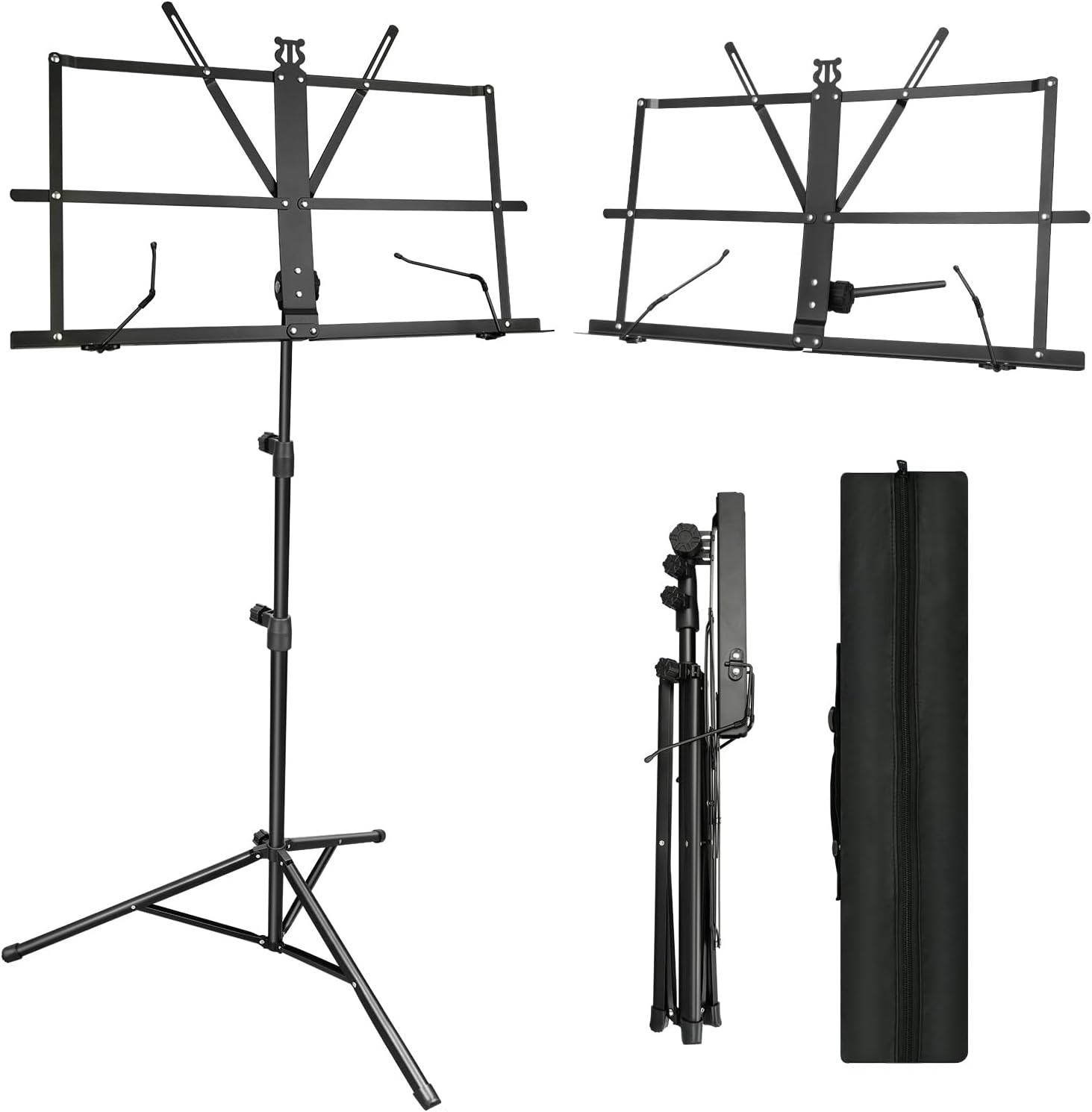 DkOvn 1 Pack Music Stand, with Carrying Bag