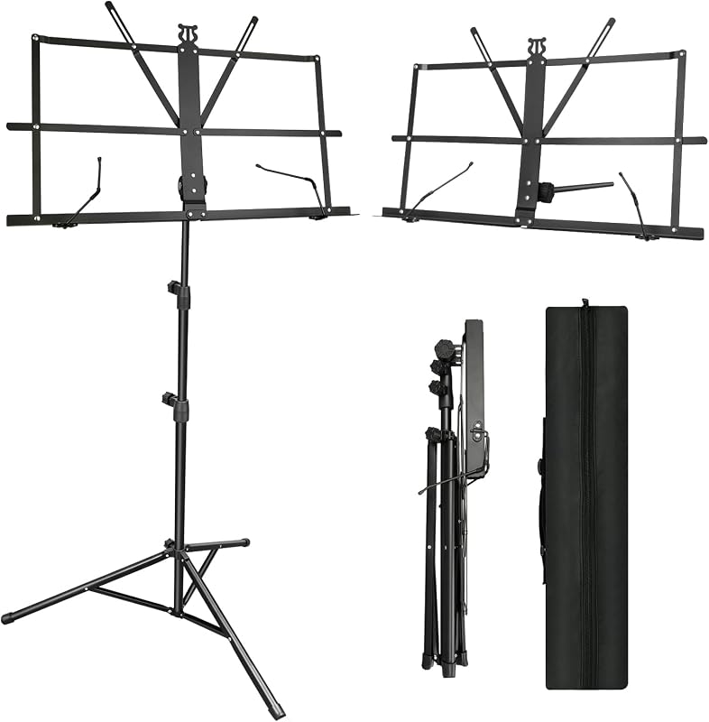 DkOvn 1 Pack Music Stand, with Carrying Bag