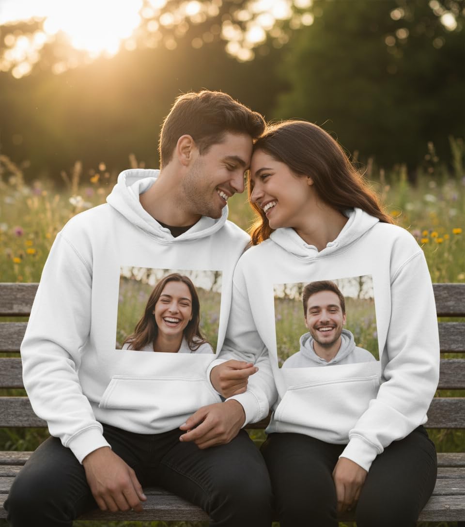 Custom Hooded Sweatshirt for Men Women Personalized Photo & Text Hoodie Unisex Pullover Graphic Sweatshirt Gift Hoodie - Image 2