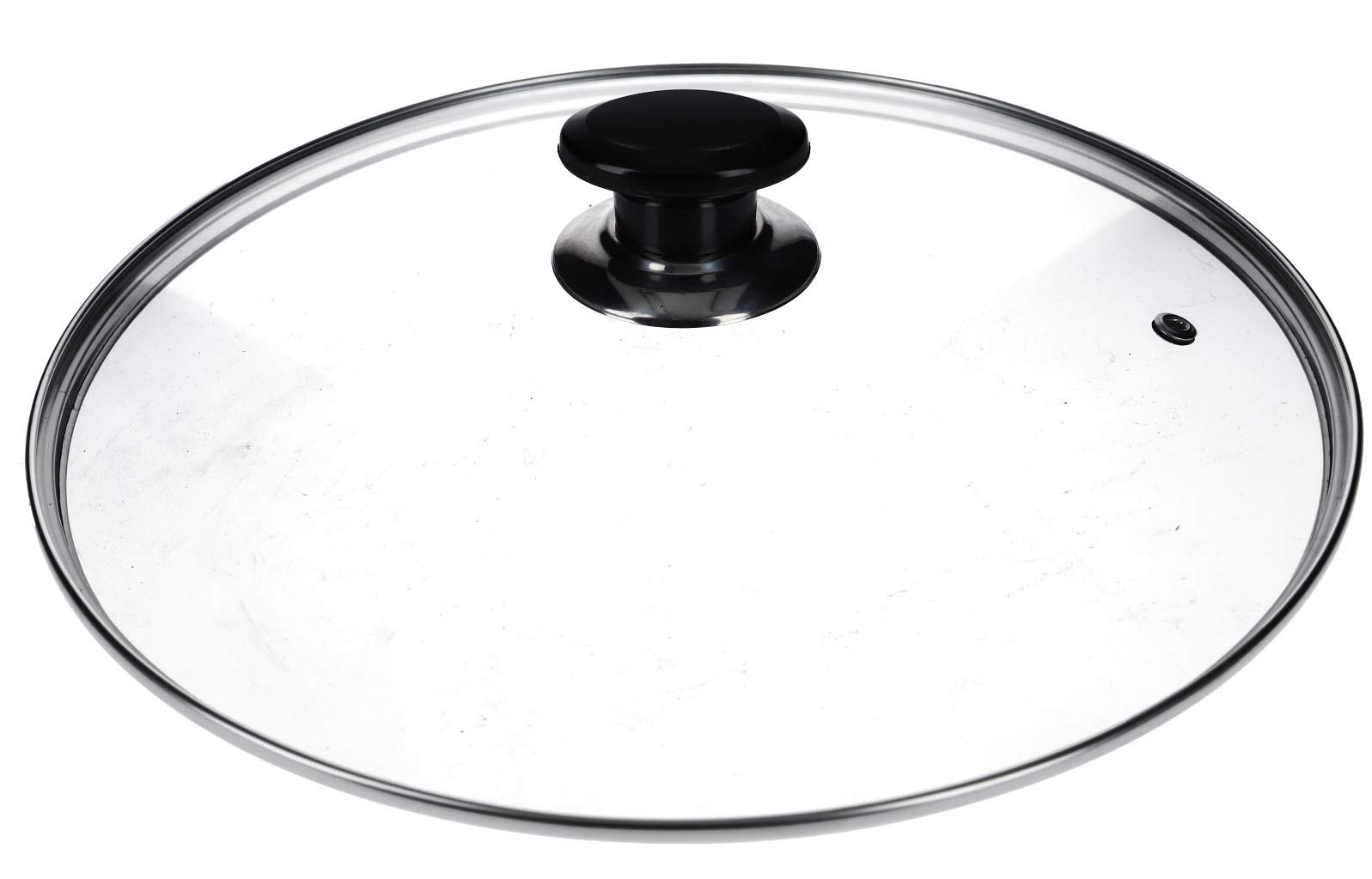 Couvercle Universel En Verre 30cm - Avec Poignée Et Trou Vapeur - Pour Poêles Et Casseroles