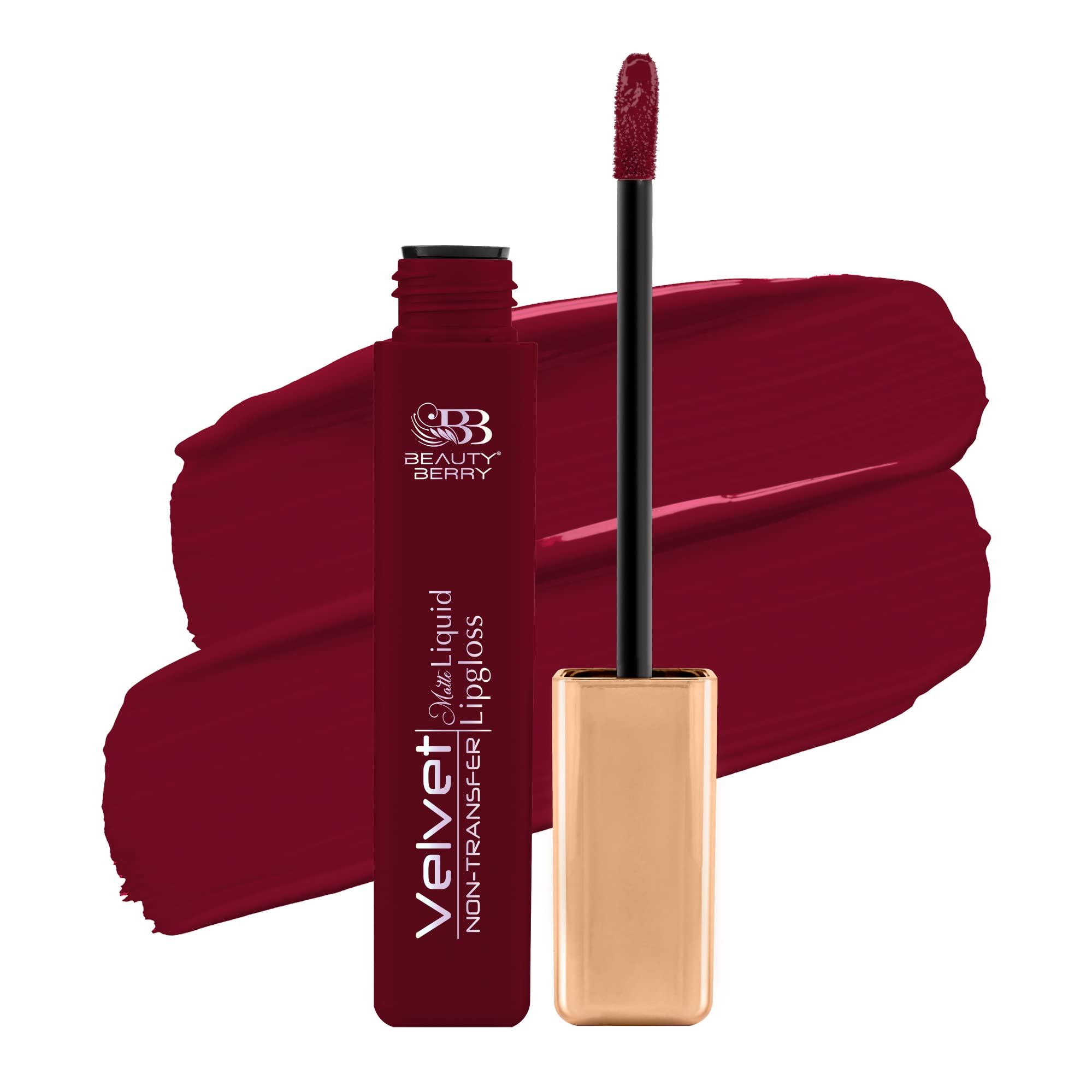 Beauty Berry Velvet Matte Non Transfer Liquid Lipstick | Ultra Smooth Long Lasting Liquid Matte Lipstick | Water & Smudge Proof Lipstick for Women. (CRIMSON RED-28, 1)-image-27