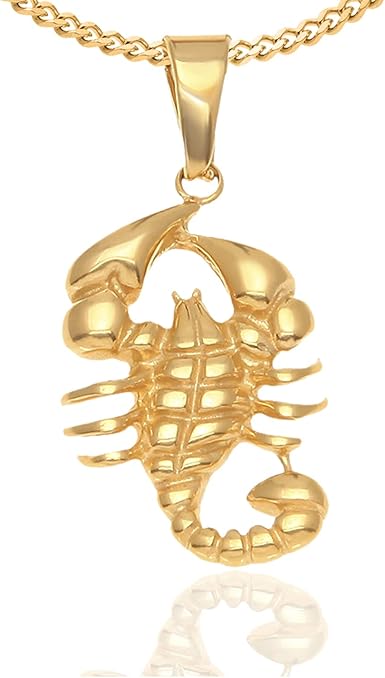 18k gold scorpion pendant Clearance