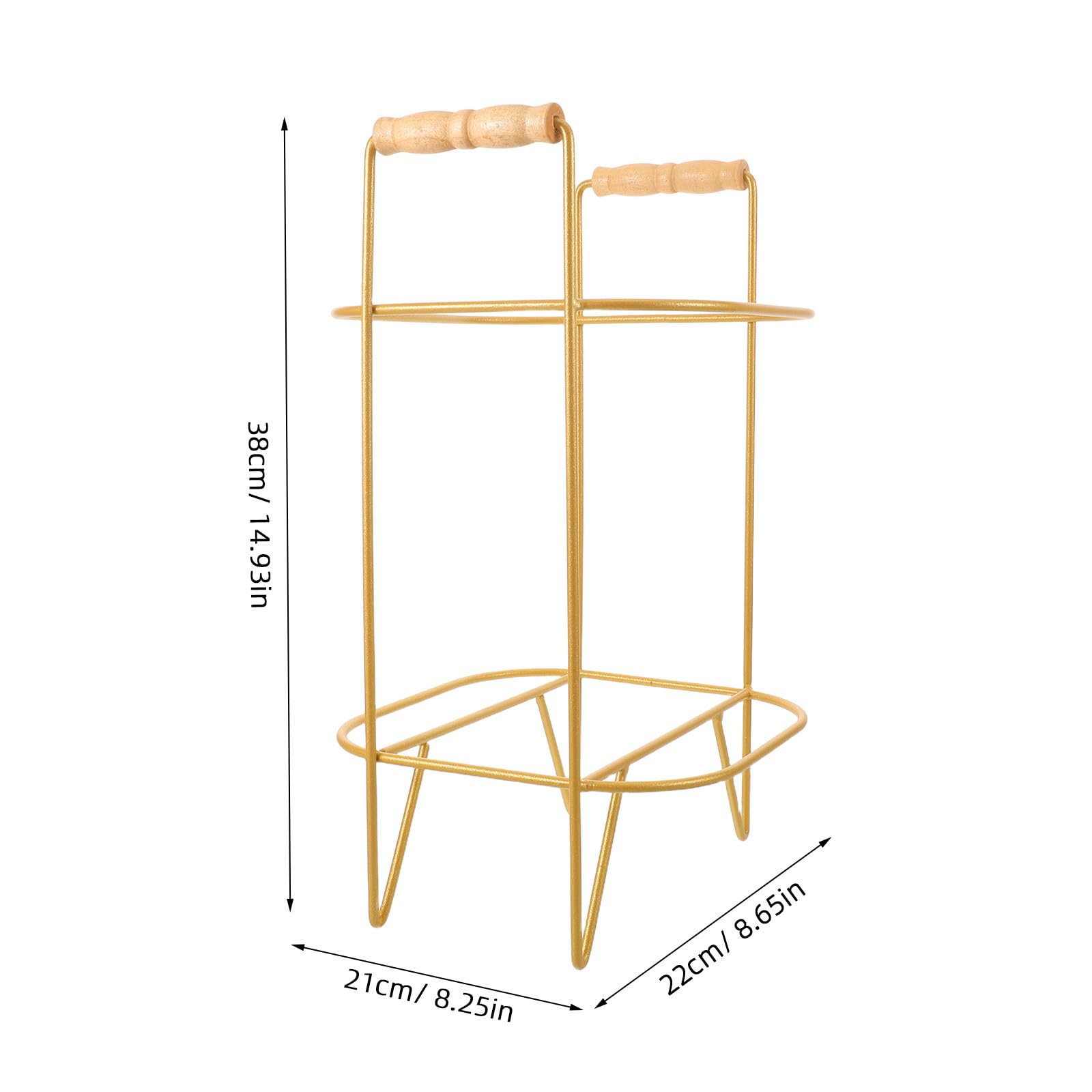 Soporte para Barril de Cerveza Portátil de Hierro y Madera Almacenamiento Compacto y Soporte Estable para Bares y Festivales de Música