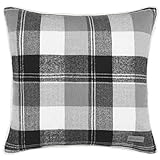 Eddie Bauer Home Lodge Grey Plaid Throw Pillow, 20 x 20