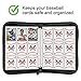 POKONBOY 9 Pocket Baseball Card Binder for 900 Cards, Trading Card Binder Collection Album Holder with Sleeves for Football Sports Games Cards