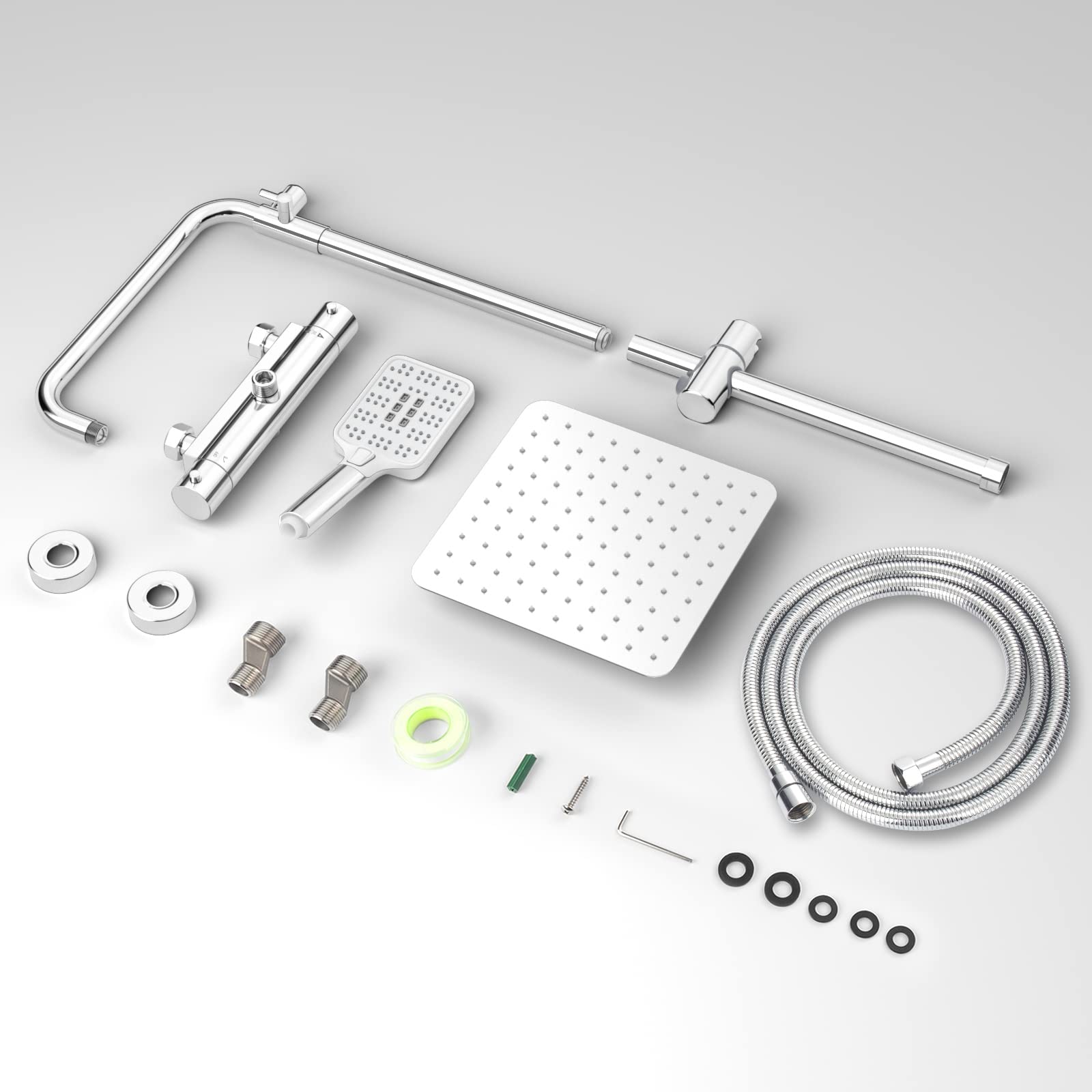 Duravit Douchesysteem, waterbesparend douchesysteem, douchekop met 3 Duravit Douchesysteem, waterbesparend douchesysteem, douchekop met 3