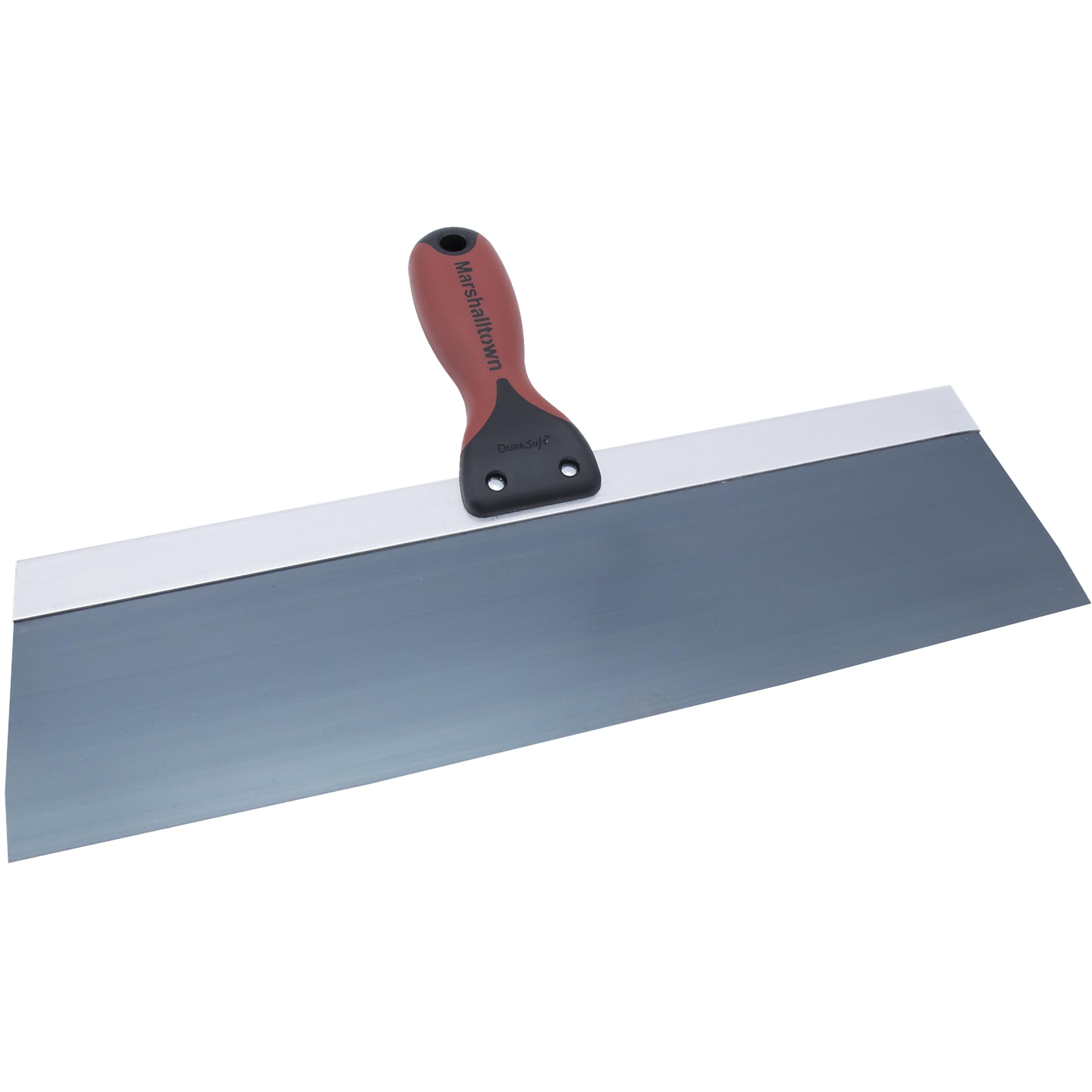 Szpachelka do powierzchni Marshalltown z uchwytem Durasoft II wykonana z niebieskiej stali, wymiar: 356x76 mm, narzędzie do