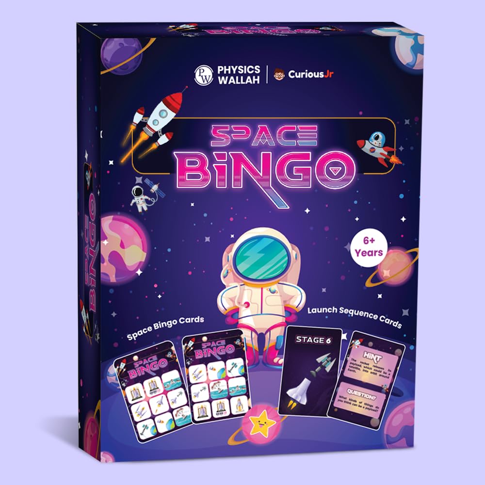 PW Curious Jr. Space Bingo Kit for Kids Ages 6-8-10-12-14 Years Old | STEM Learning & Educational Toy (B0D7J18RFK) Amazon Price History, Amazon Price Tracker