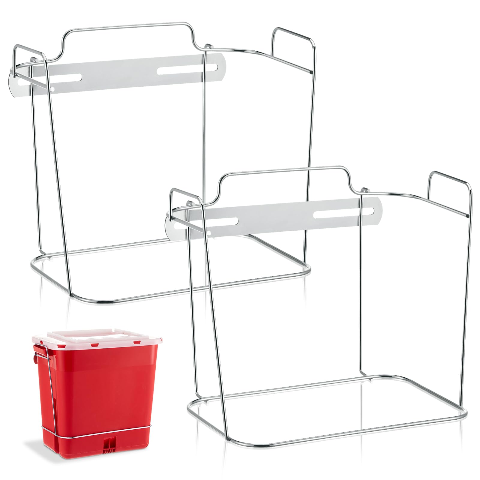 Photo 1 of Shimeyao 2 Pcs Wall Cart Sharps Bracket