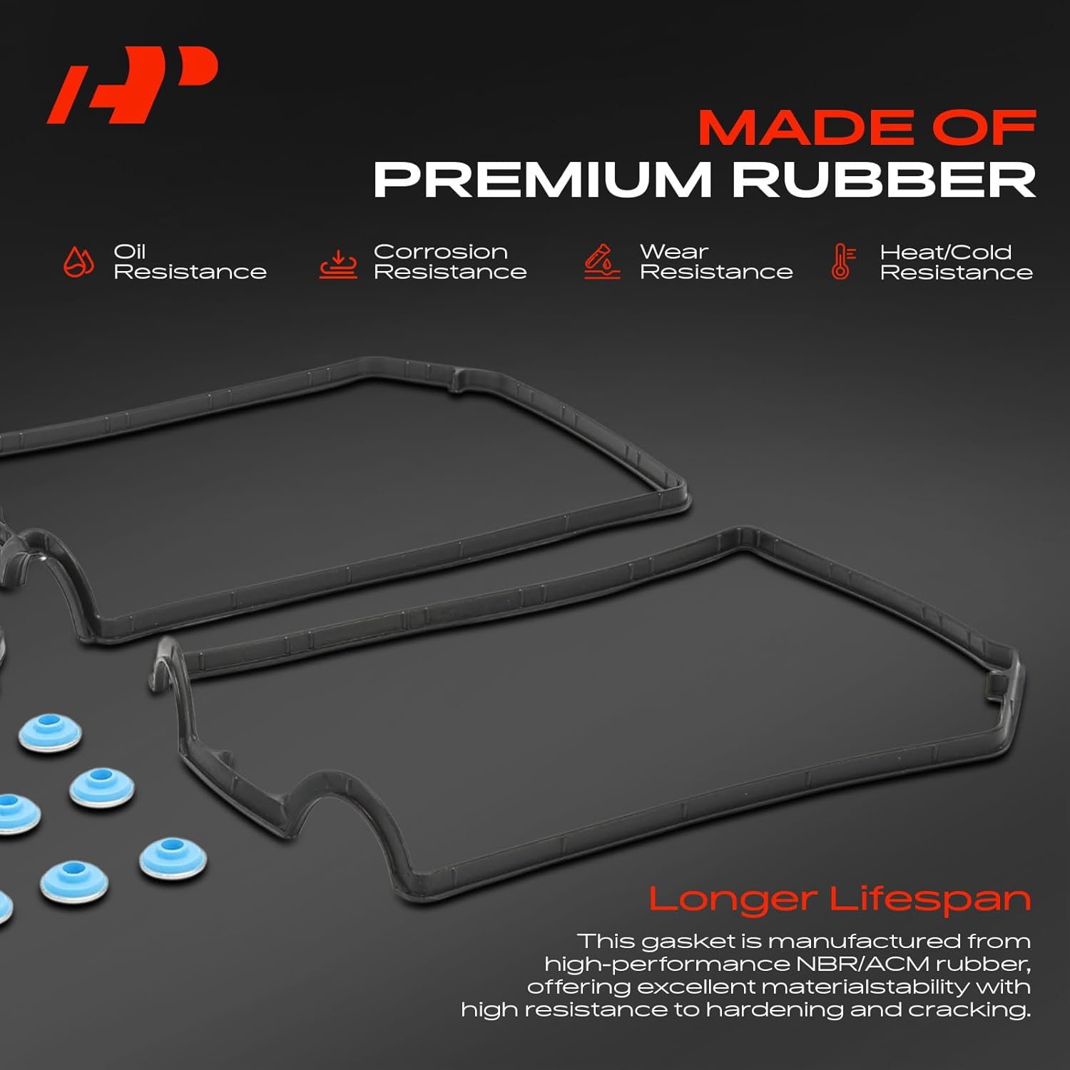 A-Premium Engine Valve Cover Gasket Set Compatible with Subaru Impreza 2002-2005 & Saab 9-2X 2005, 2.0L