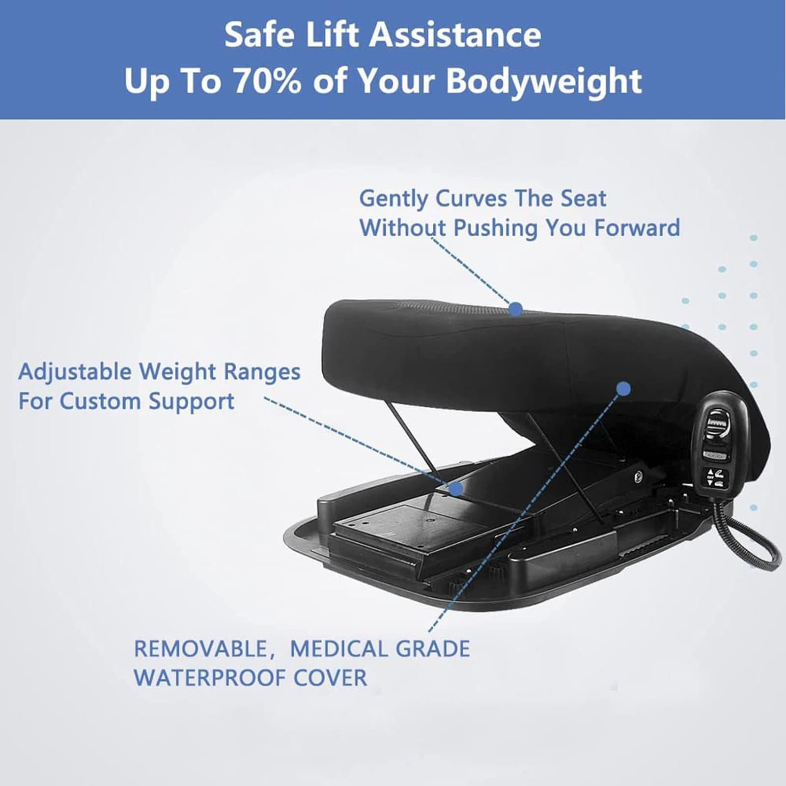 Assistance Électrique pour Le Levage du Siège – Assistance pour Le Télésiège Et Le Support du Canapé, Aide À La Mobilité pour Les Personnes Handicapées pour Un Support De Levage De 70%