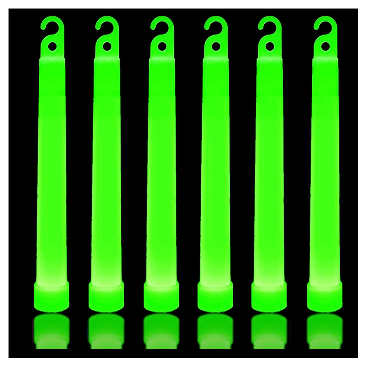 12PCs Green Glow Sticks in The Dark Party Supplies, 12 Hours Duration Emergency Glow Sticks Bulk Party Pack, Glow Party Supplies, Glow Sticks for Kids