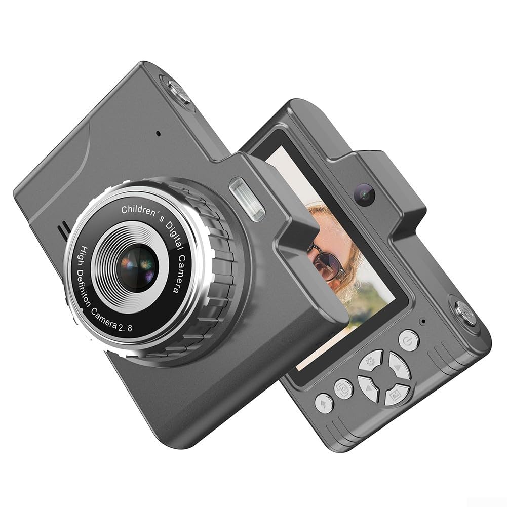 Fotocamera digitale da 48 MP 8X per zoom Compact Point and Shoot Anti-Shake FHD 1080P Vlogging Travel Cam Viola (viola)