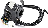 Vista 2 de Interruptor de manillar, 2 unids DC 12V Universal 7/8 '' manillar motocicleta cuerno giro interruptor de control de luz